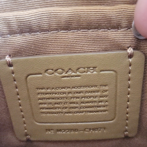 Coach Small Flap Track Stylish Men's Crossbody Bag In Light Khaki/Blue Jay Mult - Picture 9 of 16